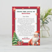 Gepersonaliseerde brief van Sinterklaas Kaart (Staand voorkant)