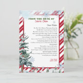 Gepersonaliseerde brief van Sinterklaas Kerstmis Kaart (Staand voorkant)