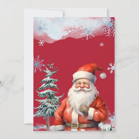 Gepersonaliseerde brief van Sinterklaas Kerstmis Kaart (Achterkant)