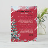 Gepersonaliseerde brief van Sinterklaas Kerstmis Kaart (Staand voorkant)