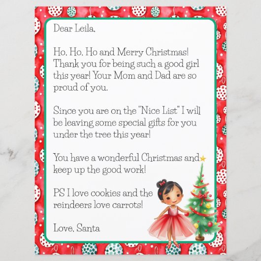 Gepersonaliseerde brief van Sinterklaas voor kinde (Voorkant)