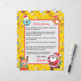 Gepersonaliseerde brief van Sinterklaas voor kinde