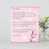 Gepersonaliseerde brief van Sinterklaas voor meisj (Staand voorkant)