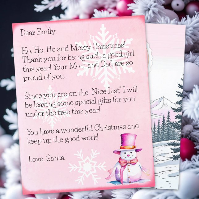 Gepersonaliseerde brief van Sinterklaas voor meisj (Creator heeft geüpload)