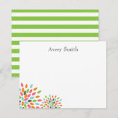 Gepersonaliseerde briefkaarten - Designer Style (Voorkant / Achterkant)