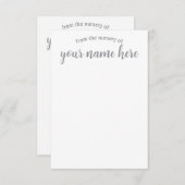 Gepersonaliseerde briefkaarten voor Baby-kinderdag (Voorkant / Achterkant)