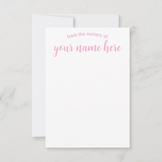 Gepersonaliseerde briefkaarten voor Baby-kinderdag (Achterkant)