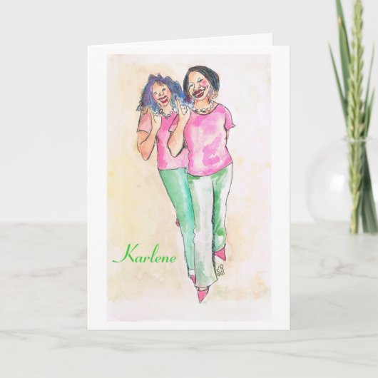 Gepersonaliseerde briefkaarten voor Sorority (Voorkant)