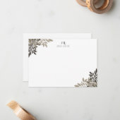 Gepersonaliseerde Briefpapier Kaart Notitiekaartje (Voorkant / Achterkant in situ)