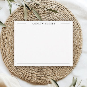 Gepersonaliseerde briefpapier klassieke familie da notitiekaartje