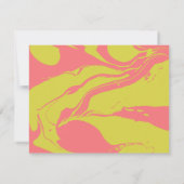 Gepersonaliseerde briefpapier naam Bright Abstract Notitiekaartje (Achterkant)