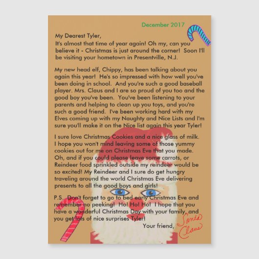 Gepersonaliseerde brieven van de Kabouter Magnetis (Voorkant)