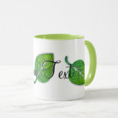Gepersonaliseerde Bright Cheerful Leaf Mok (Voorkant rechts)