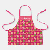 Gepersonaliseerde Bright Floral Sweet Kinder Schort (Voorkant)