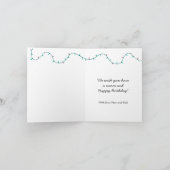 Gepersonaliseerde Bright Modern Verjaardag Kaart (Binnen)