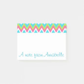 Gepersonaliseerde Bright Rainbow Post Het merkt op Post-it® Notes (Voorkant)