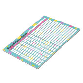 Gepersonaliseerde Bright Stars dagelijkse klusjes  Notitieblok (Schuin)