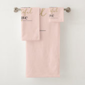 Gepersonaliseerde briljante, prachtige Brave Blush Bad Handdoek (Insitu)
