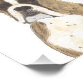 Gepersonaliseerde Brindle Boxer Hond Foto Afdruk (Hoek)