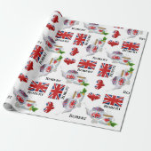 Gepersonaliseerde British Tea Cadeaupapier (Uitgerold)