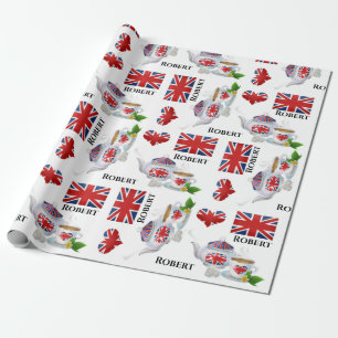 Gepersonaliseerde British Tea Cadeaupapier