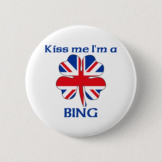 Gepersonaliseerde Britse kus Ik ben aan het werk Ronde Button 5,7 Cm (Voorkant)