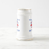 Gepersonaliseerde Britse kus Ik ben Battersby Bierpul (Center)