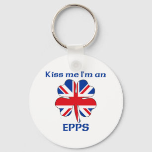 Gepersonaliseerde Britse kus Ik ben Epps Sleutelhanger
