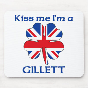 Gepersonaliseerde Britse kus Ik ben Gillett Muismat