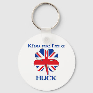 Gepersonaliseerde Britse kus Ik ben Huck Sleutelhanger