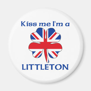 Gepersonaliseerde Britse kus Ik ben Littleton Magneet