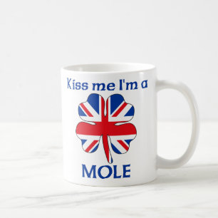 Gepersonaliseerde Britse kus Ik ben Mole Koffiemok