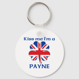 Gepersonaliseerde Britse kus Ik ben Payne Sleutelhanger