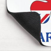 Gepersonaliseerde Britse kus Ik ben Varney Muismat (Hoek)