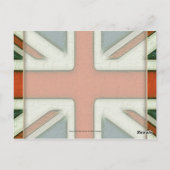 Gepersonaliseerde Britse vlag Briefkaart (Achterkant)