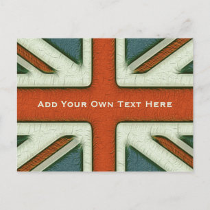 Gepersonaliseerde Britse vlag Briefkaart