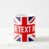 Gepersonaliseerde Britse vlag Koffiemok (Center)