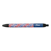 Gepersonaliseerde Britse vlag Zwarte Inkt Pen (Voorkant)