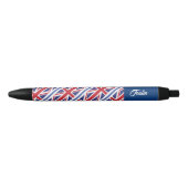 Gepersonaliseerde Britse vlag Zwarte Inkt Pen (Voorkant)