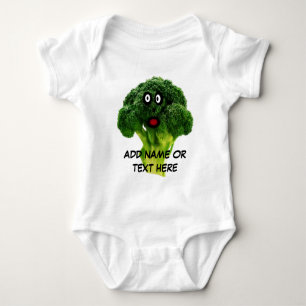Gepersonaliseerde Broccoli Cartoon Romper