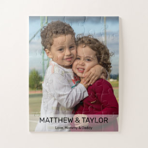 Gepersonaliseerde broeder zuster Foto Gift Legpuzzel