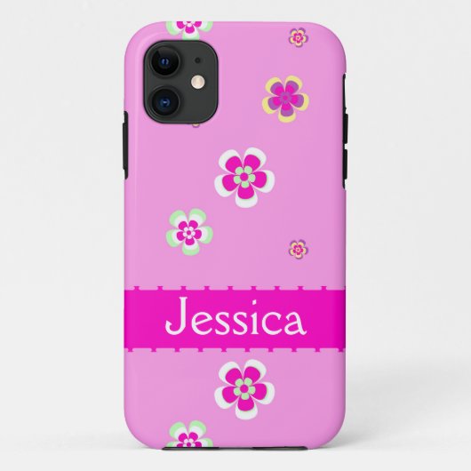 Gepersonaliseerde broeders patroon met naam Case-Mate iPhone case (Achterkant)
