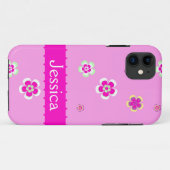 Gepersonaliseerde broeders patroon met naam Case-Mate iPhone case (Achterkant (horizontaal))