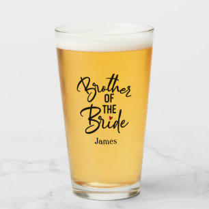 Gepersonaliseerde broer van de Bride Glas