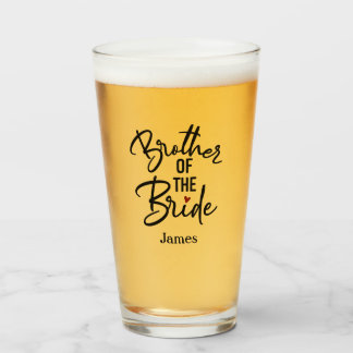 Gepersonaliseerde broer van de Bride Glas
