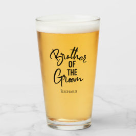 Gepersonaliseerde broer van de Bride Glas