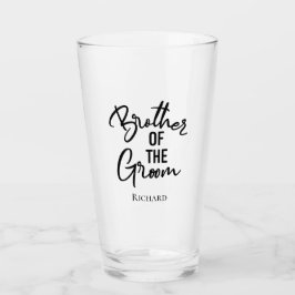 Gepersonaliseerde broer van de Bride Glas