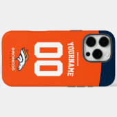 Gepersonaliseerde Broncos Jersey Amerikaans Footba Case-Mate iPhone Case (Achterkant (horizontaal))
