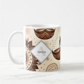 Gepersonaliseerde Brons & Goud Diwali Diyas & Rang Koffiemok (Links)