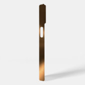 Gepersonaliseerde bronstmetalen radiale textuur Case-Mate iPhone case (Achterkant / Rechts)